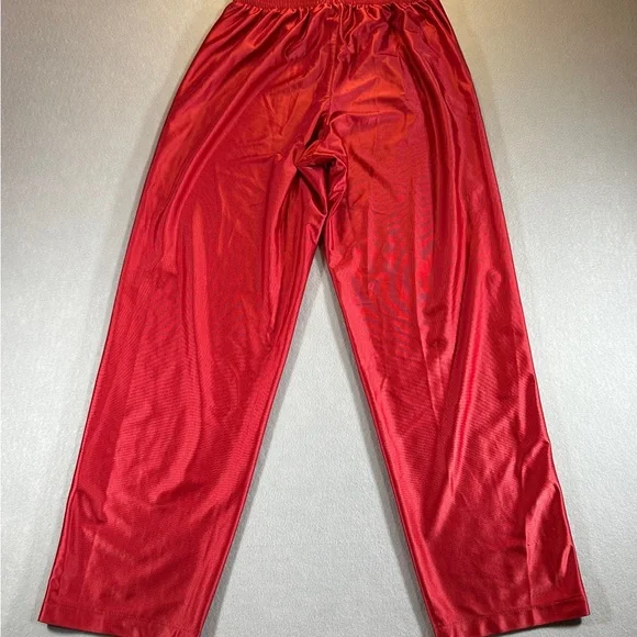 VTG Nike Tearaway Track Pants Men’s L Red Snap Sides Warm Up Basketball Baggy - Picture 9 of 9